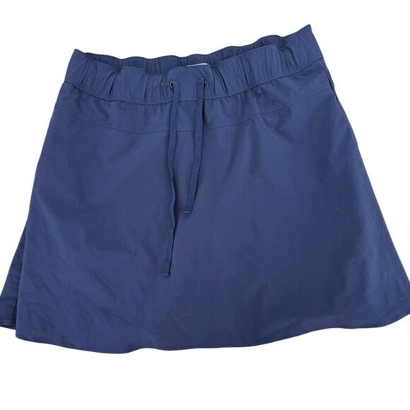 T By Talbots Navy Blue Golf Sports Skorts Women’s Size Medium Pull-on W/Pockets - Picture 1 of 6